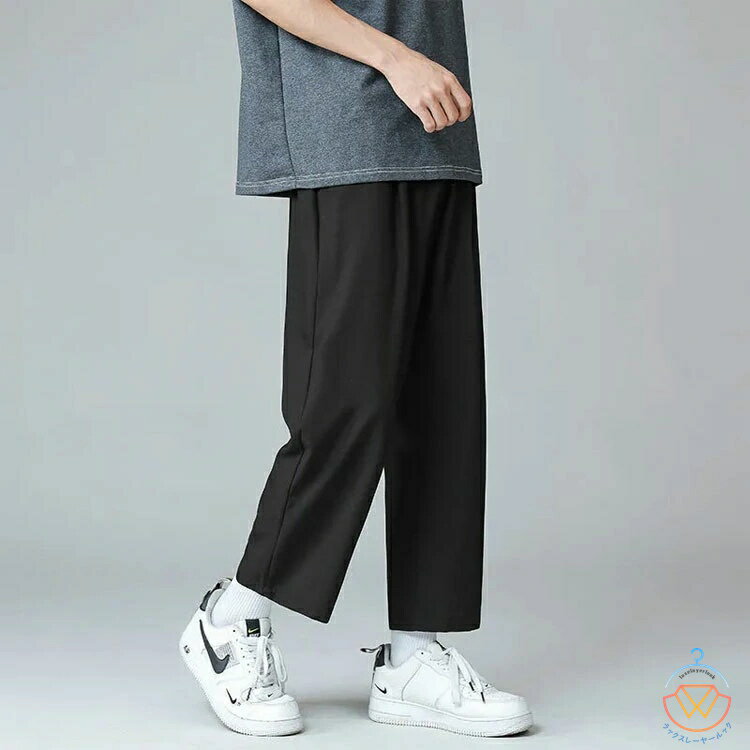 送料無料 テーパードイージーパンツ ワイドパンツ メンズ パンツ 夏 涼しい パンツ メンズファッション 春服 夏服 イージーパンツ バルーンパンツ ルーズ 部屋着