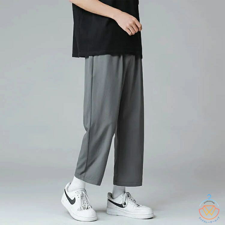 送料無料 テーパードイージーパンツ ワイドパンツ メンズ パンツ 夏 涼しい パンツ メンズファッション 春服 夏服 イージーパンツ バルーンパンツ ルーズ 部屋着