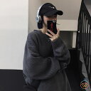 ニットセーター 畦編み ざっくり編み メンズ レディース クルーネック 無地 ビッグシルエット ゆったり ラフ お洒落 オーバーサイズ 厚手 男女兼用 ドロップショルダー レトロ ニット トップス 秋冬