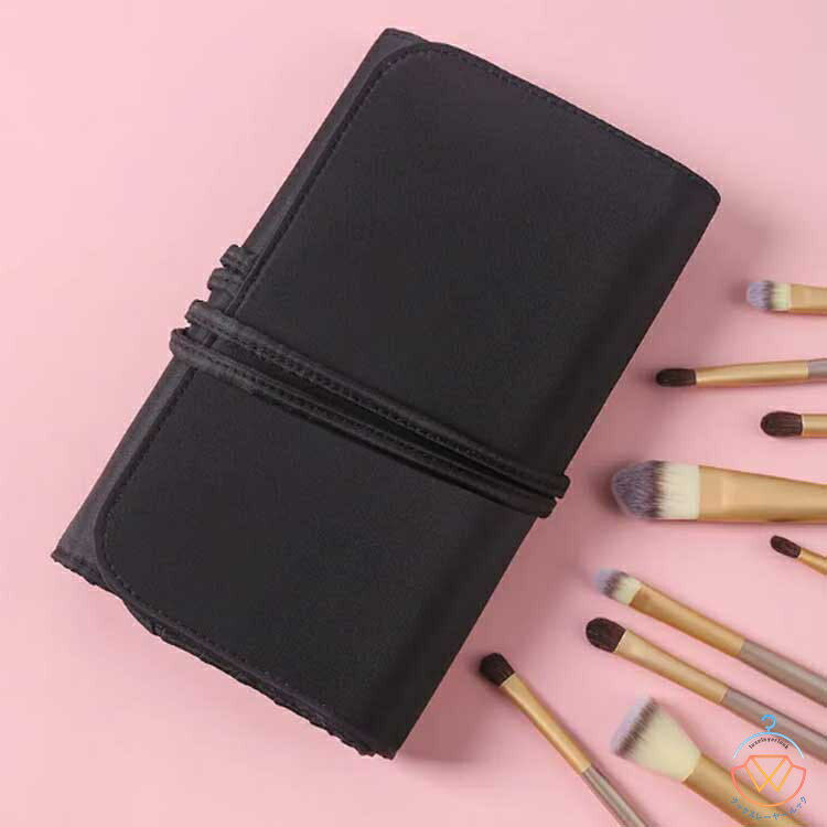 収納ケース メイクブラシ収納 ケース レギュラータイプ 化粧筆ケース 26本収納 メイクブラシケース 化粧ポーチ 巻き型 コンパクト メイクブラシ 収納 ブラシケース