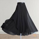 巻きスカート ロング バレエ用スカート バレエ スカート ロングスカート アシンメトリー 大人 シフォンスカート 揺れる 練習 バレエスカート スカート ラップスカート