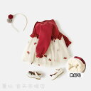 パイナップル柄 ワンピースドレス韓国子供服キッズこどもワンピース 子供服長袖ワンピース秋冬女の子ベビー服可愛い(3)