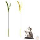 猫じゃらし ねこじゃらし 猫からかいスティック 犬しっぽ草形のおもちゃ 猫のおもちゃ インタラクティブな猫のおもちゃ 羽のおもちゃ 高弾性スチールウール エネルギーを放出 持ち運びが簡単 安全な素材 強くてしっかりしています 送料無料