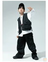 黒ベスト キッズ ダンス 衣装 ベスト 男の子 女の子 かっこいい おしゃれ ベスト 長ズボン カジュアル ヒップホップ ジャズダンス 韓国 k-pop 発表会 応援団 団体服 ステージ着 hiphop K-pop 舞台 団体服 演出服 110 120 130 140 150 160 170 180