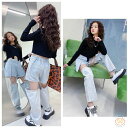 韓国子供服 デニムパンツ お洒落 新作 ファッション デニムパンツ 女の子 ジーンズ キッズ ダンス 衣装 パンツ ボトムス ロングパンツ ファッション 舞台 HIPHOP ジャズ 団体服 デニムパンツ 演出 ジャズダンス衣装 カジュアル パンツ 120cm 130cm 140cm 150cm 160cm 170cm