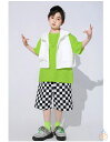 ダンス ベスト ブラック ホワイト フード付き ベスト キッズ ダンスウェア 夏 新品 緑Tシャツ バラTシャツ 女の子 男の子 ステージ衣装 jazz 原宿系 体育祭 文化祭 学園祭 小学校 クラス活動 ドラム演出服 普段着 チェック柄 ショーツ 110-180