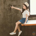 韓国子供服 夏服 セットアップ キッズ 夏服 女の子 セットアップ Tシャツ+半ズボン 2点セット 夏 お出かけ 遠足 通園 通学 スウィート ジャージ 110 120 130 140 150 160 誕生日 結婚式 呼ばれ 上下セット 普段着 通園 通学 半袖 トップス ショートパンツ 旅行 リゾート