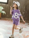 韓国子供服 セットアップ パンツセット 夏 ガールズ ジャージ 女の子 セットアップ キッズ ジャージ 半袖 上下 Tシャツ+ショーツ 2点セット スポーツウェア スポーツ大会 カジュアル 上下セット 可愛い 通学 体操服 チアガール 運動着 ゆったり 110 120 130 140 150 160