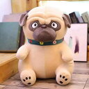 ぬいぐるみ 犬 抱きまくら パグ 可愛い パグ縫い包み もこもこ 添い寝 抱き枕 25cm いぬ おもちゃ 柔らかい 多機能 横向き寝 洗える 癒し系 イヌ 添い寝枕 プレゼント かわいい 贈り物 部屋 ブラウン 装飾 誕生日 ギフト 安眠グッズ 縫いぐるみ