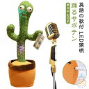 踊るサボテン サボテンおもちゃ 動く 踊る サボテン 玩具 おもちゃ ぬいぐるみ 録音 声 真似 LED照明 英語の歌付 音楽 知育 癒し 飾り 小道具 クリス...