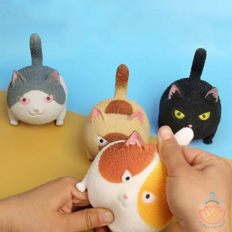 4個セット スクイーズ ねこ ぬいぐるみ おもちゃ 動物 かわいい ストラップ 握る ストレス解消 もちもち グッズ ネコ グッズ 猫 雑貨 小物 プチギフト 誕生日プレゼント 子供 クリスマスプレゼント 子供 おもちゃ 3歳 4歳 5歳 6歳 送料無料 luxelayerlook-10010745 ラックスレーヤールック サンプル画像2