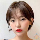人毛100% ショート 自然 自然色 黒 茶 モカ ミセス 20cm フルウィッグ カール パーマ レディース 女性用 ふんわり 全かつら 医療用ウィッグにも ...