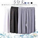 夏 メンズ ルームパンツ 接触冷感 ステテコ ゆったり ハーフパンツ スポーツ パジャマ 薄手 大きいサイズ 5分丈 すててこ ルームウェア 半ズボン リラック...