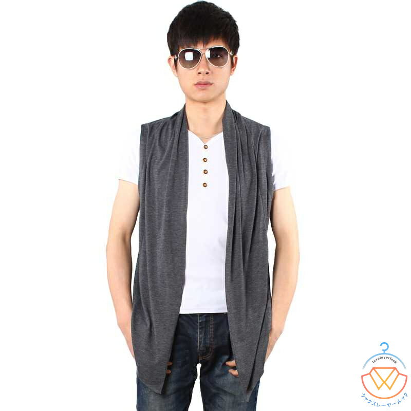 メンズ ジレベスト カーディガン メッシュベストチョッキベスト薄手ベストメンズカーディガンアウター個性的オシャレお兄系ジレベストノースリーブお兄系 オシャレ個性...