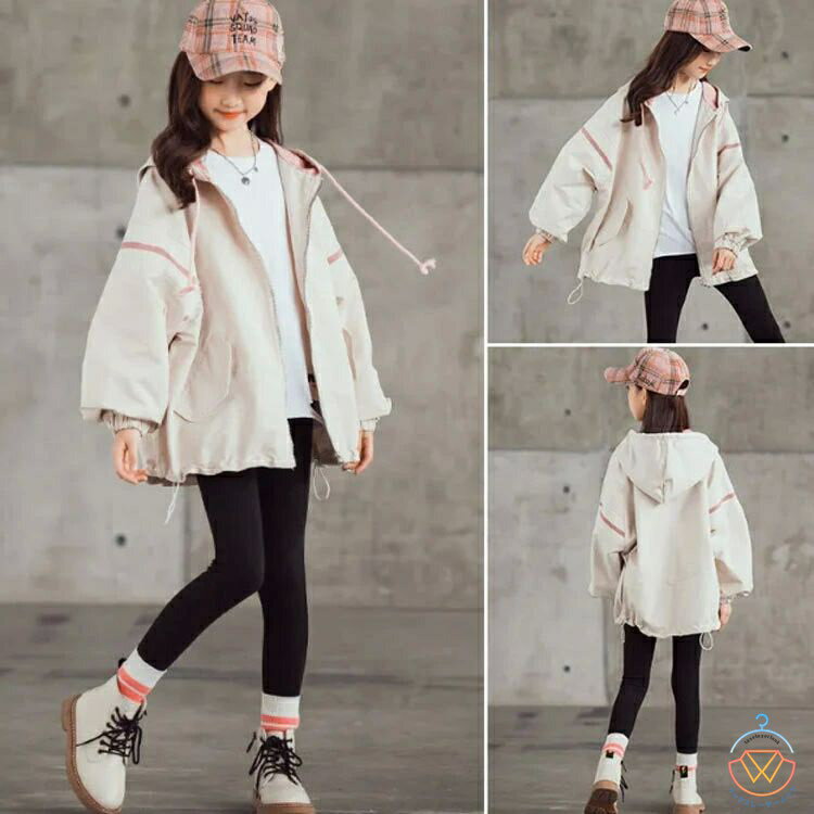 スプリングコート 女の子 薄手 マウンテンパーカー キッズ ジャケット 春秋 ウィンドブレーカー 子供服 春 アウター フード付き 長袖 ジャンパー 秋物 防風 ジップアップ トップス お洒落 ブルゾン ガールズ カジュアル 送料無料 春 秋 120 130 140 150 160 170