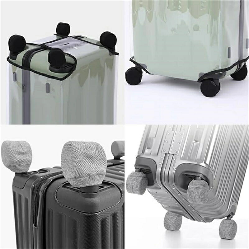 車輪ソックス (8個セット) スーツケース ホイール用 カバー 保管時の床汚れを防止 カバー 汚れ 転がり..