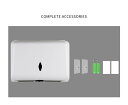 ペーパータオルホルダー ホルダー 壁掛け 小判用 中判用 ハンドタオルディスペンサー ペーパータオルケース 両面テープ ネジ固定 ペーパータオルホルダー 壁掛け 小窓付き 洗面所 浴室 オフィス 商業用 学校用 壁掛け 使用便利