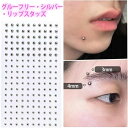 ピアス シール 穴いらず ノンホールピアス 貼るピアス 貼るボディピアス 唇釘 眉釘 顔面デコ用 口ピ フェイク フェイ クピアス