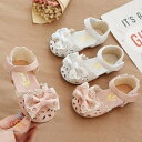 送料無料 キッズファッション 子供靴 子供シューズ キッズサンダル 女の子シューズ 可愛い 外履き 滑り止め 軽く お姫様靴 七五三 発表会 卒園式 入学式 2色 新生活