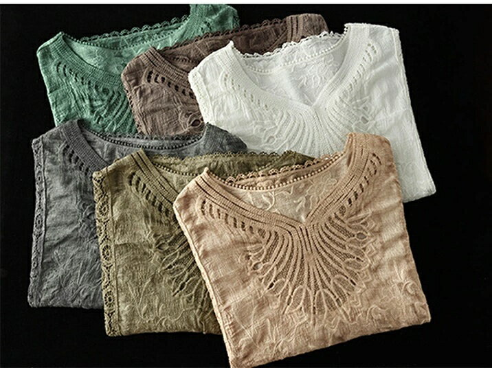 ドルマントップス 刺繍ドルマンスリーブカットソー トップス 刺繍 二の腕カバー 大きいサイズ レディース トップス サマー