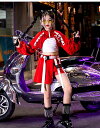 キッズダンス衣装 女の子 セットアップ スカッツ 韓国風 子供服 k-pop 衣装 アイドル 演出服 ダンス 衣装 ステージ衣装 ガールズ ジャッズダンス 女の子 チア へそ出し ファッション 120 130 140 150 160 170 ピンク 赤 紫