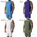 セットアップ メンズ スウェット サマー 無袖&クロップドパンツ メンズ スウェット 5分丈 パンツ ジャージ 上下 リラックスウェア 部屋着 ルームウェア 夏...