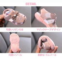 ベビーシューズ 女の子 12-14.5cm ベビーサンダル 笛付き ファーストシューズ 音が鳴る ベビー 靴 赤ちゃん 新生児 キッズ サンダル マジックテープ...