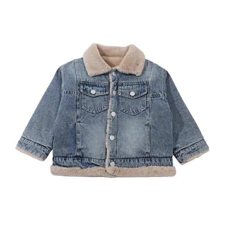 子供服 デニムコート デニムジャケット 裹ボア 女の子 キッズ デニム アウター 子供用 トップス 冬服 ..