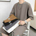 2点セット メンズ Tシャツ ショートパンツ セットアップ 上下セット 上下 セット 夏 夏服 tシャツ 半袖 半袖Tシャツ 短パン ジャージ ポケット付き ス...