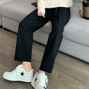 マタニティ ゆったり テーパードパンツ 妊娠 タック入り 送料無料 妊娠服 マタニティウェア 9分丈 スラックス サルエル オフィス ビジネス OL 妊娠服 スーツ 仕事 アジャスター付き 通勤