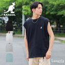 【WEB限定モデル】 KANGOL カンゴール タンクトップ メンズ タンク タンクトップ ノースリーブ トップス ルーズ ルーズシルエット 大きいサイズ ビッグシルエット メンズファッション スポーティ スポーツ ジョギング ランニング 夏 夏服 黒 白 ブラック ホワイト