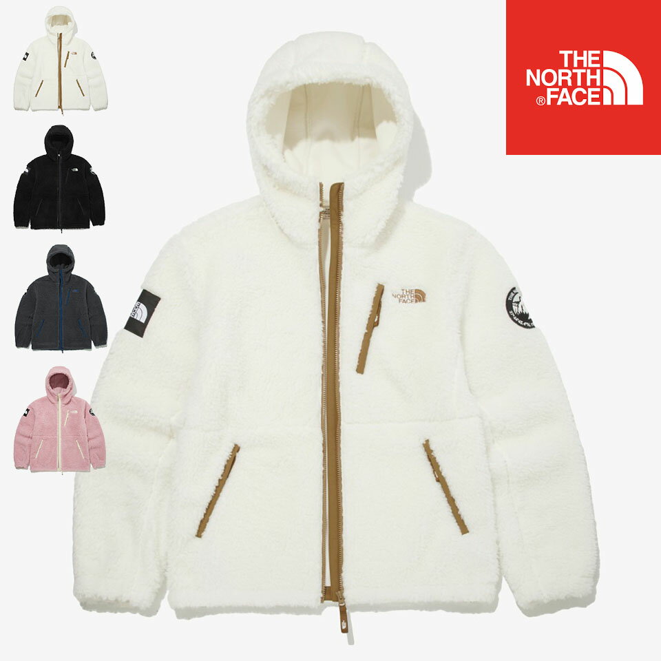 【先行予約品 正規輸入 THE NORTH FACE 海外モデル】 ノースフェイス メンズ ボア ボアジャケット ボアパーカー フリース アウター メンズファッション 裏ボア 冬 冬服 保温性 暖かい ブルゾン 防寒 おしゃれ 無地 ブラック ホワイト フード