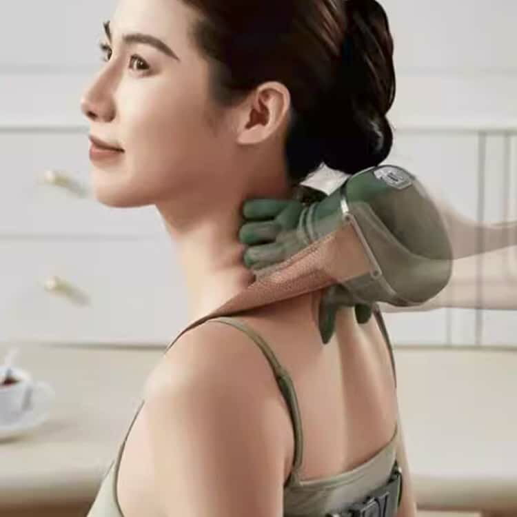 マッサージ機 コードレス マッサージ器 充電式 ハンディ ネックマッサージャー 腰 【人手指圧感】 リラクゼーション 肩 指圧感 掴み揉み 多機能 コンパクト 多部位対応 背中 首 脚 【人手指圧感】 もみ玉 持ち運び 温熱ケア 温熱