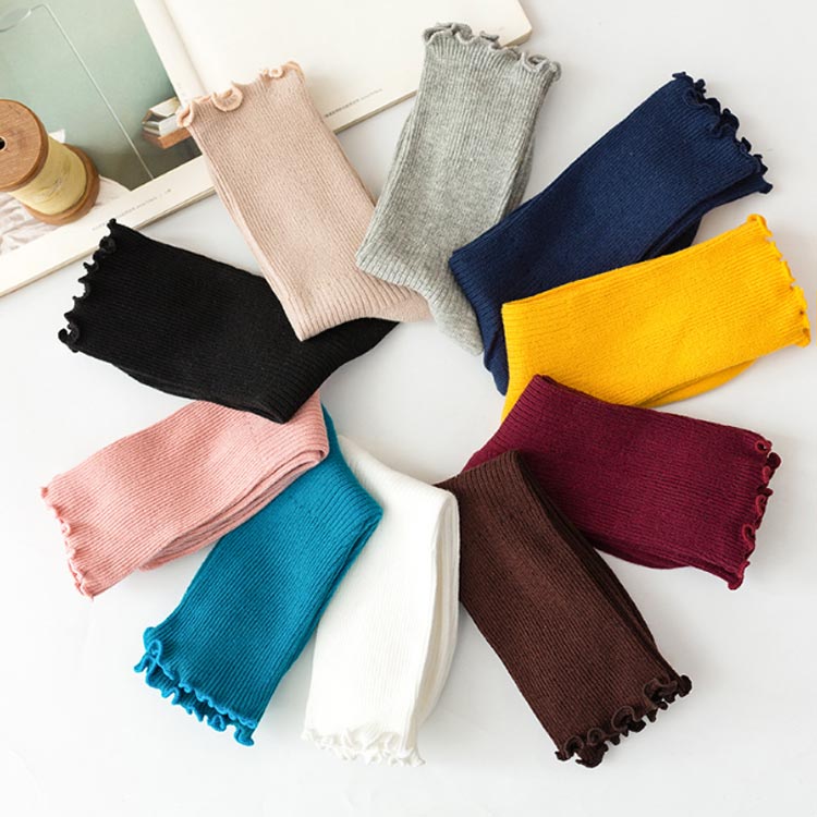 フリル 女性 くしゅくしゅ ルーズソックス 送料無料 コットン リブ クルー丈 カジュアル フリルソックス 暖かい 靴下 防寒対策 ミドル丈 大人 可愛い 3足セット フリーサイズ 伸縮性 おしゃれ レディース 秋冬 無地 通勤 通学 春夏
