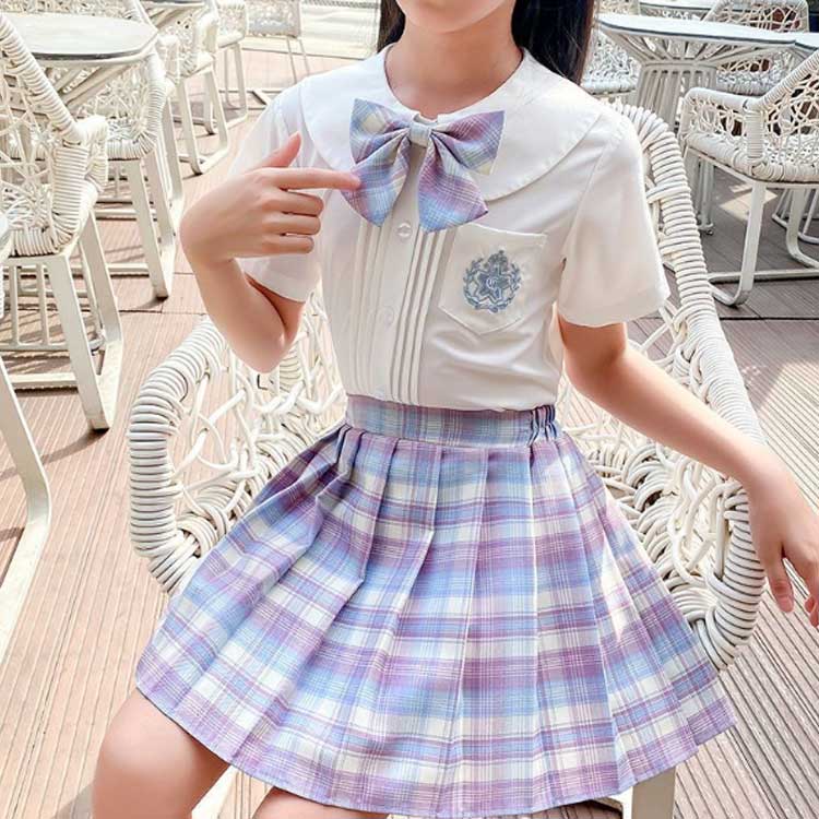 卒園式 上下セット 可愛い 入学式 チェックスカート スーツ 子供服 キッズ 卒業式 スクール制服 スーツセット 女子制服 2点セット 子供 JK制服 女の子 小学校 学生服 ジュニア コスプレ衣装 半袖 女子高生 学園祭 入学式