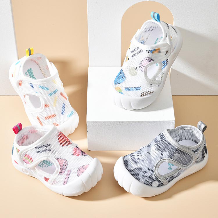 メッシュ 歩き始め ベビーシューズ 足を保護 かわいい サンダル サンダル 軽量 赤ちゃん マジックテープ 夏 履かせやすい 男児 女児 サマーシューズ ベビー ファーストシューズ 滑りにくい ベビー靴 歩きやすい 痛くない 送料無料