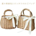 巾着付き 大容量 リボン付き かごバッグ レース 大人かわいい かごバッグ レディース トートバッグ 手提げ ハンドバッグ お花見 軽量 巾着 浴衣 ショルダー トートバッグ レジャーバッグ
