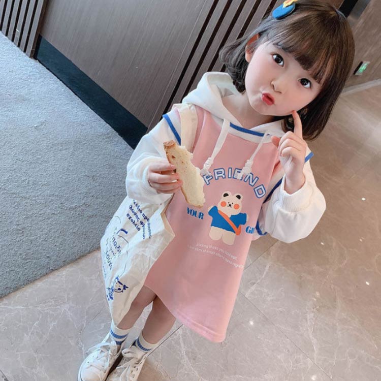 ワンピース ロング スウェットワンピース パーカー ジュニア 90cm 秋服 110cm 120cm 100cm ワンピース 長そで 子供服 子ども服 長袖 女の子 キッズ プチプラ 安い おしゃれ トレーナー かわいい 春服 130cm