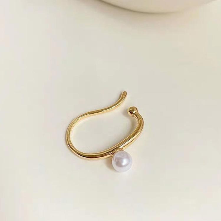 イヤーカフ ポイントパール イヤーフック フックイヤリング おしゃれ シンプル 大人っぽい イヤリング レディース イヤリング かわいい 送料無料