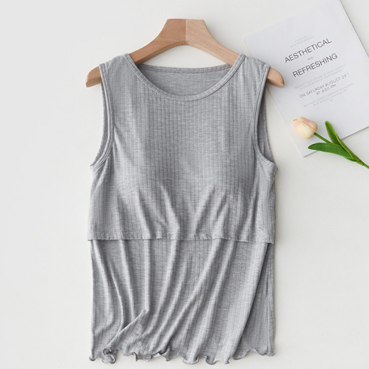 インナー Tシャツ 授乳服 マタニティウェア ノースリーブ トップス マタニティウェ...
