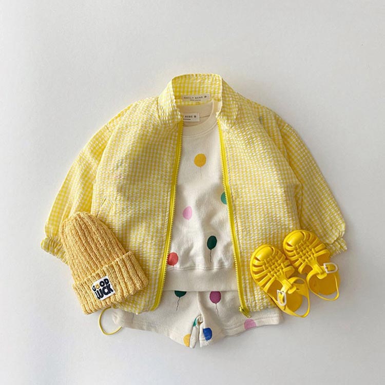 トップス UVカット ベビー服 チェック柄 保育園 ベビー服 サマーパーカー 子供服 薄い 長袖 ラッシュガード 男の子 新生児 女の子 お洒落 紫外線対策 可愛い 幼稚園 通気性