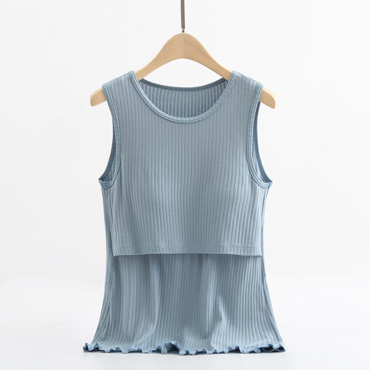 授乳服 授乳インナー 部屋着 ルームウエア マタニティ 送料無料 マタニティインナー タンクトップ ロング丈 Vネック マタニティウェア 授乳用部屋着 授乳用服 マタニティ服 春夏 夏 無地 袖なし