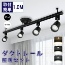 Luxour シーリングライト ライティングレール 高級照明 ダクトレール照明 ダクトレール用スポットライト ダクトレール 1m スポットライト セット 天井照...