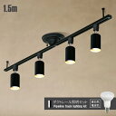 Luxour ダクトレールライト 1.5m スポットライト LED電球付き ビーム電球 シーリング ライト 6畳 8畳 60W形相当 ライティングレール 天井照...