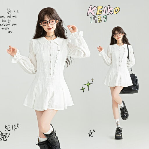【KEIKO】 春夏 透かし編みレース ホワイト 収腰Aライン レディースワンピース 新店舗限定!お祝いクーポン最高1,000円!!! 【KEIKO】 春夏 透かし編みレース ホワイト 収腰Aライン レディースワンピース 新店舗限定!お祝いクーポン最高1,000円!!!