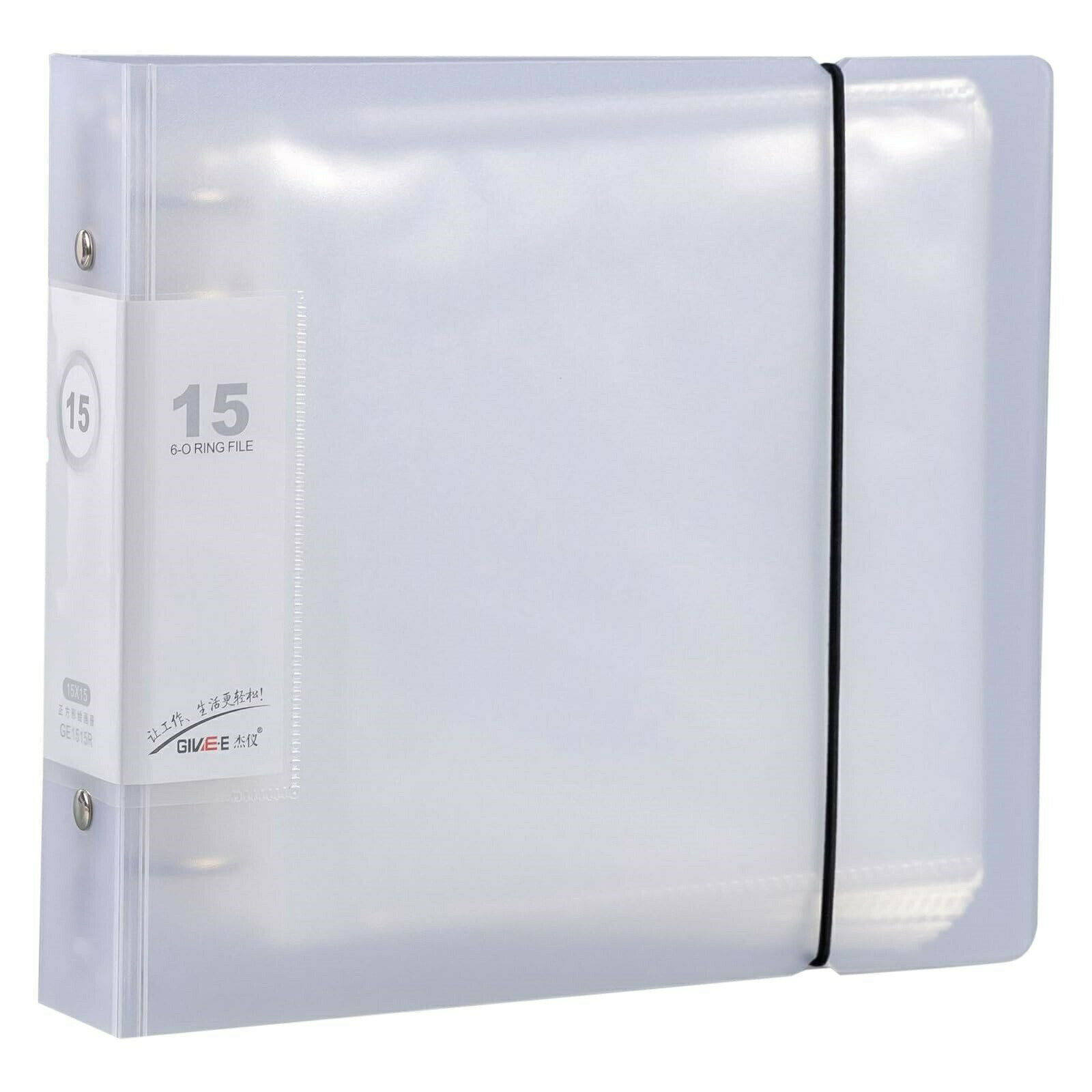 【P5倍！感謝祭】ミニ色紙 ファイル 15×15 50枚 大容量 収納 保管 推し活 コレクション (15×15)