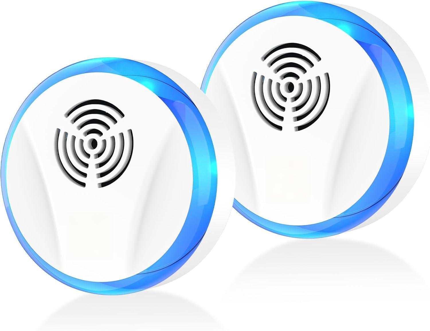 害虫駆除器 コンセント 超音波式 ネズミ駆除 蚊対策器 2個入り 強力 虫除け器 360度 24時間連続稼働 省..