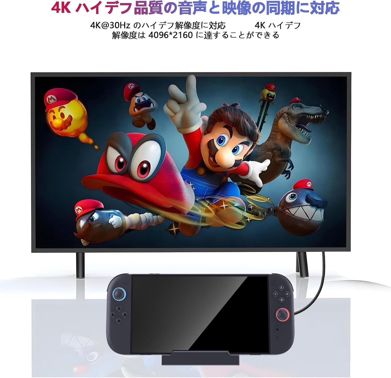 【全店舗P5倍！お買い物マラソン】Switch 2 ドック テレビ接続出力 スイッチ 2 対...