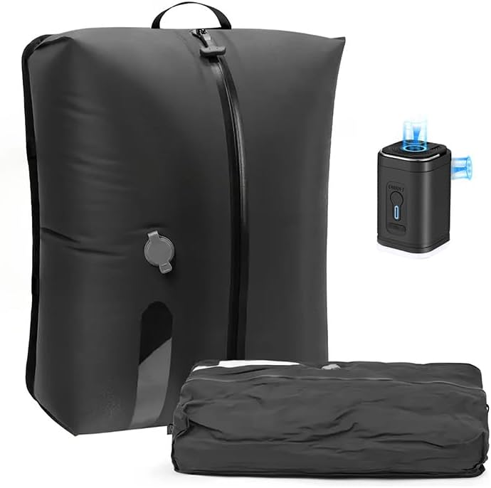 旅行用圧縮袋 圧縮トラベルバッグ 電動ポンプ付き トラベルポーチ 圧縮バッグ 大容量 防水衣類 圧縮 収..
