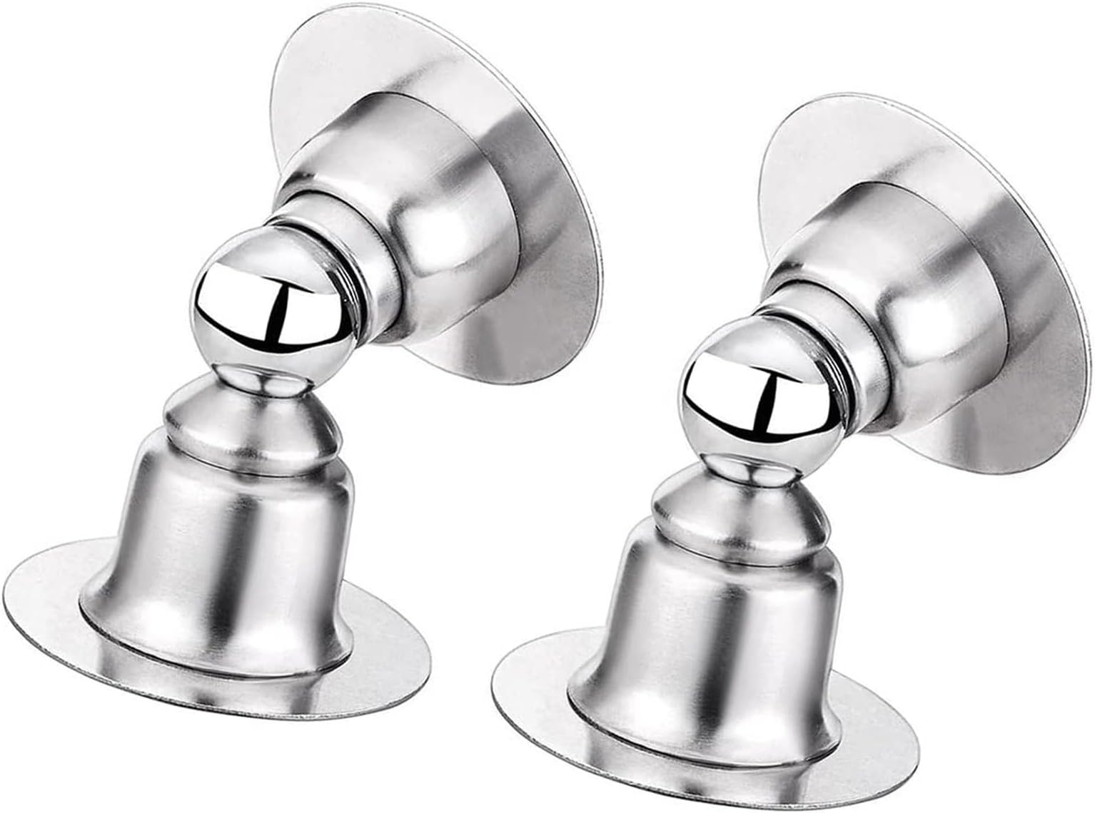 ドアストッパー マグネット 2個セット 磁気ドアストッパー 静音ドア止め ステンレス製 扉止め 粘着シー..